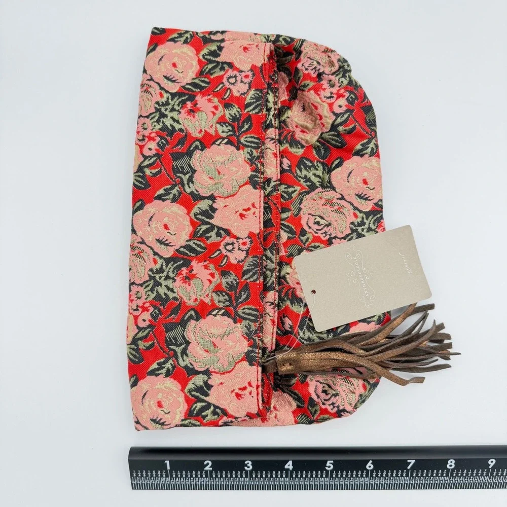 Anthropologie Mlyn‎ Floral Jacquard Fold-Over Clutch NWT